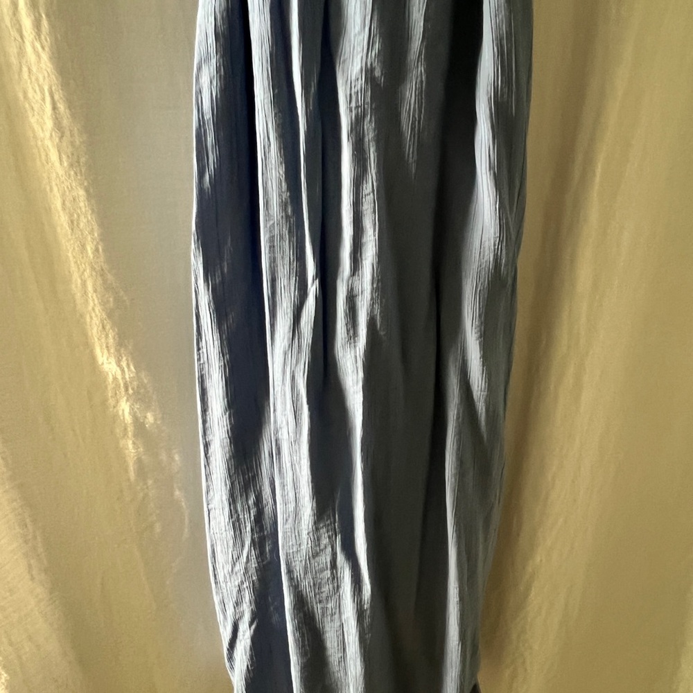WORN ONCE Abercrombie & Fitch Blue Ruffle Wrap Midi Dress size small - Picture 9 of 9